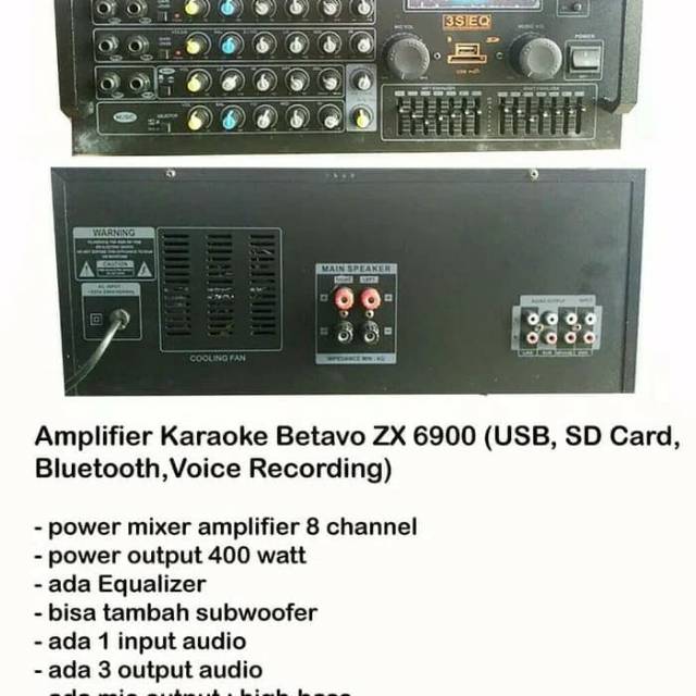 Power ampli betavo ZX-6900 audio karaoke