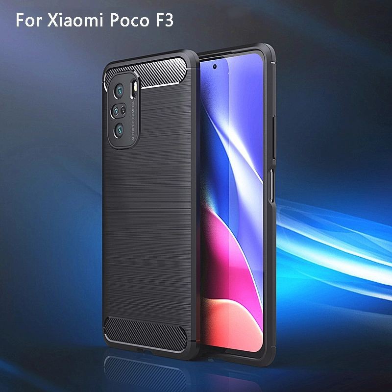 XIAOMI POCOPHONE POCO F3 5G POCO M3 PRO 5G CASE IPAKY CARBON SOFTCASE SILIKON KARET SOFT KARBON CASING COVER PELINDUNG BELAKANG