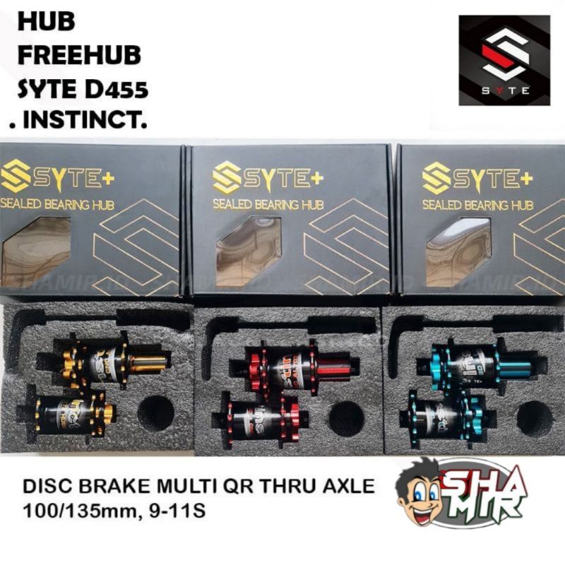 HUB FREEHUB SYTE 32 HOLE INSTINCT SERIE D455 DISC BRAKE MULTI QR T9A 15 Sepeda lipat
