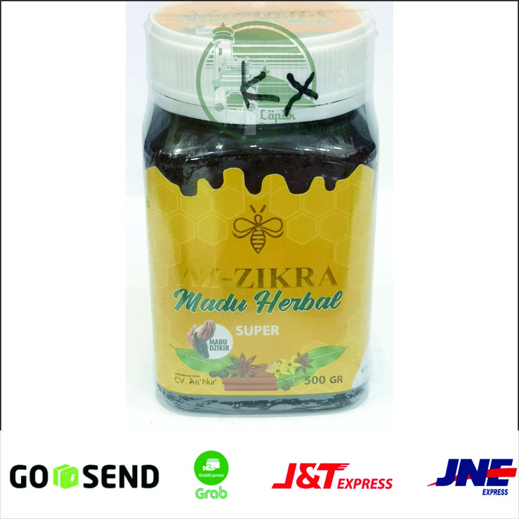 AZ-ZIKRA original madu herbal asli Ust Arifin ilham 500 gram Kemasan Baru diproduksi oleh CV AN'NUR
