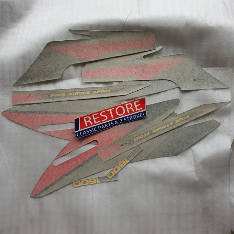 STRIPING STICKER LIST BODY HONDA GL PRO NEOTECH 96 97 LIST MERAH ORIGINAL