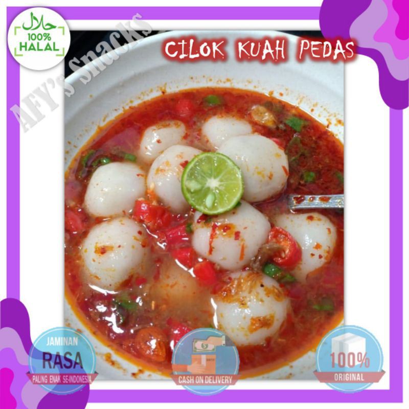 Jual Bakso Cilok Kuah Baso Aci Kuah Pedas Murah Cilok Aci Pedas Isi