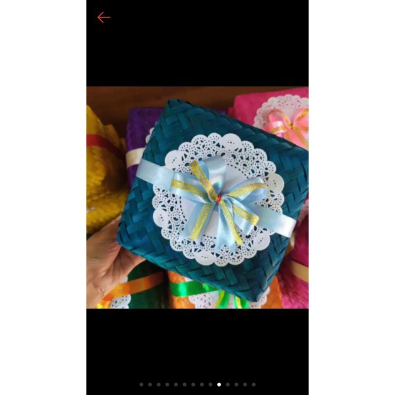 

Besek 15 cm Warna + Pita