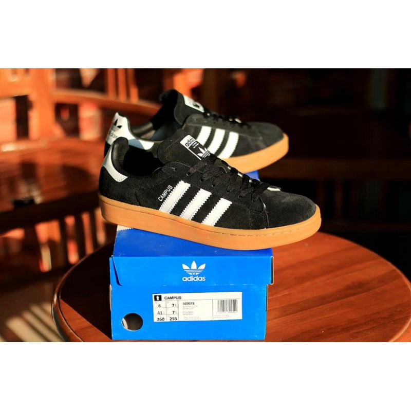 Sepatu Adidas Campus Black White Gumsol Original Sepatu Pria Sepatu Adidas Original