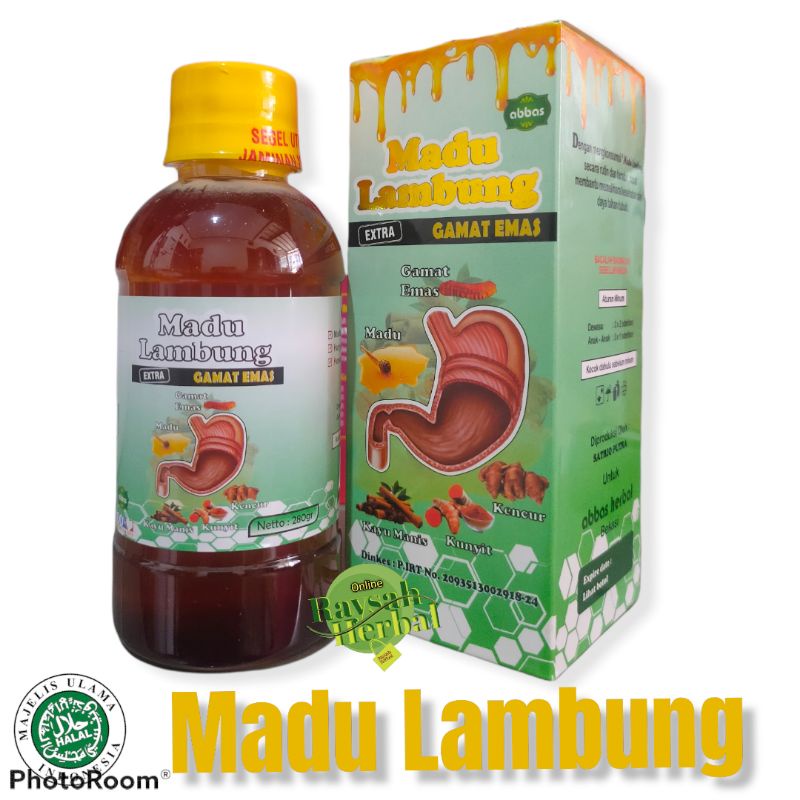 

Obat herbal magh/Madu Lambung extra gamat emas 280g