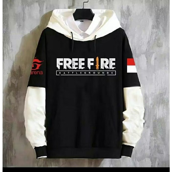 Hoodie Free Fire Terlaris l Jaket Sweater Free Fire Premium Quality