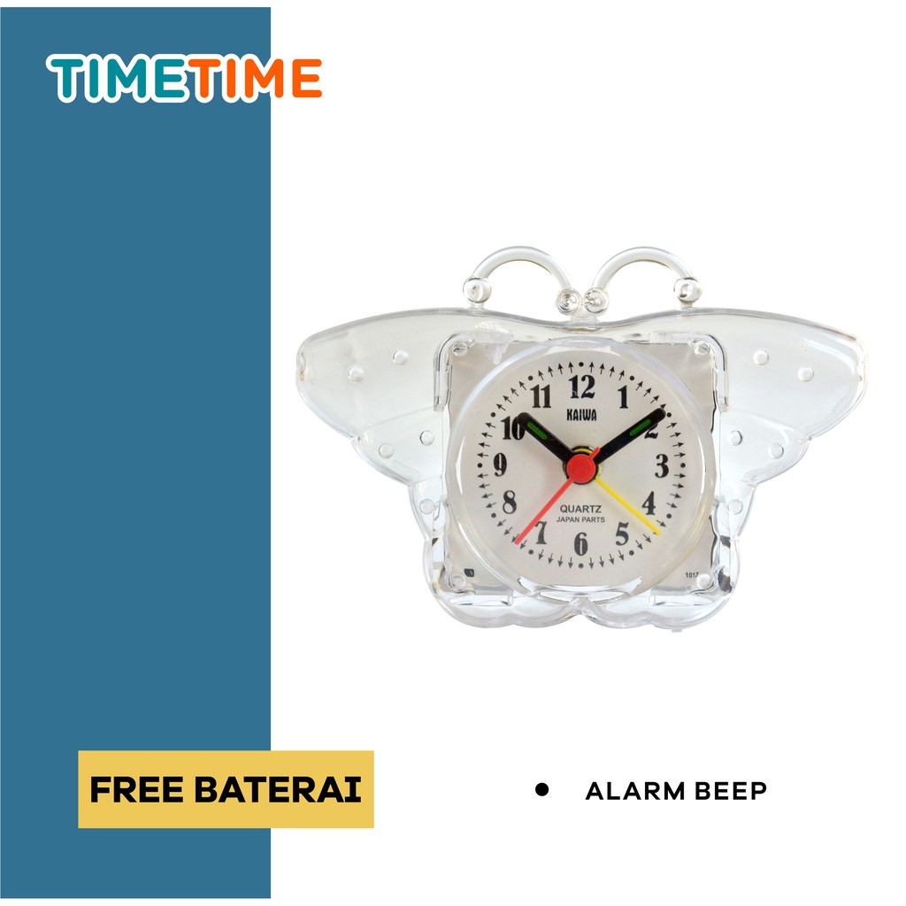 Jam Meja Weker Alarm Bentuk Unik Lucu Alarm Clock Murah FREE BATERAI