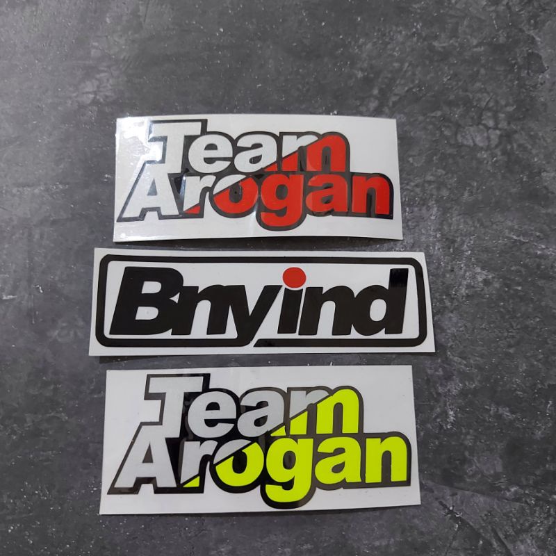 STICKER TEAMAROGAN TUMPUK CUTTING