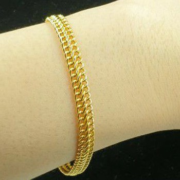 Gelang emas asli Kadar 16K / 700 model holo super simpel 3