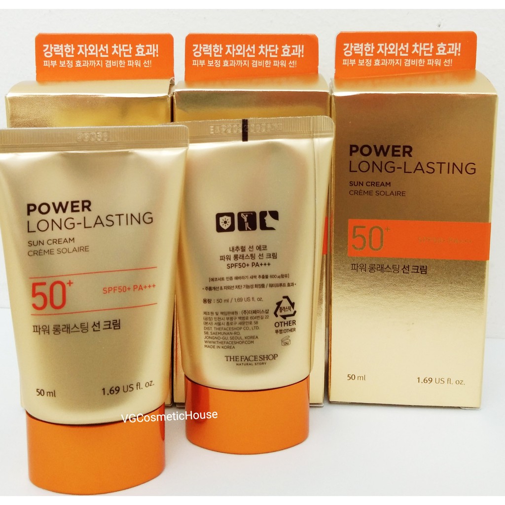 THEFACESHOP  fmgt Power Long-Lasting Sunscreen SPF50+ PA+++