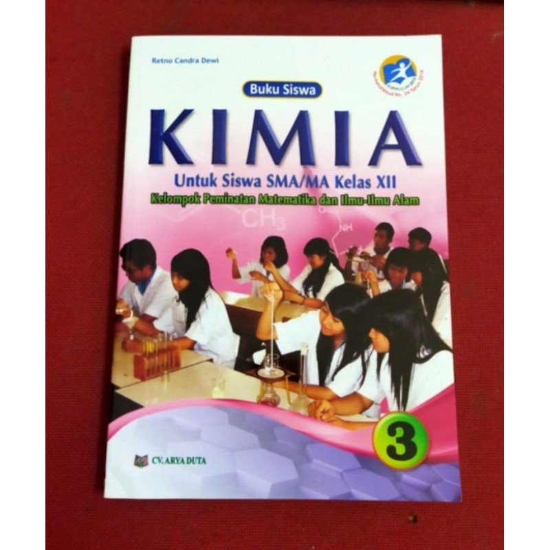 ORI buku teks siswa Kimia k13 bidang peminatan Arya duta kelas 12 edisi revisi terbaru