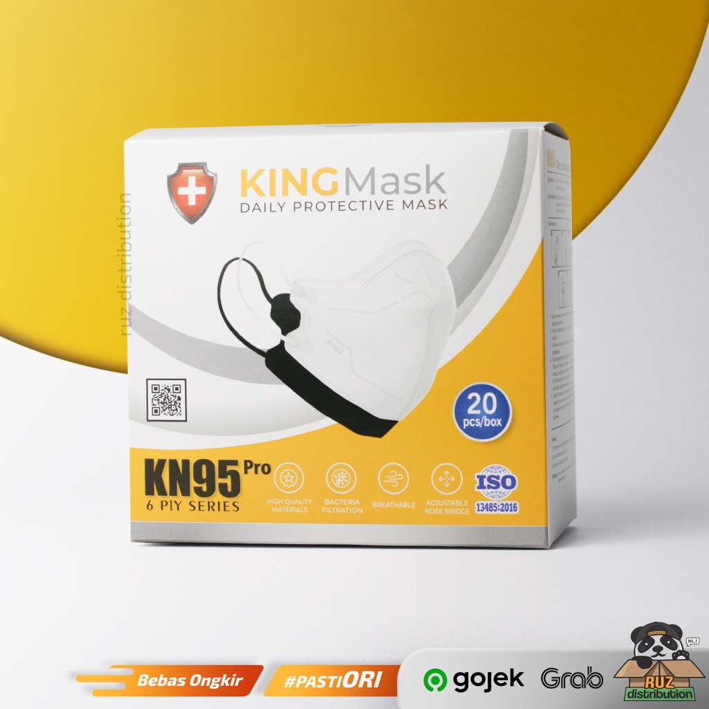 KINGMASK KN95 Pro 6PLY King Mask Box Isi 20pcs