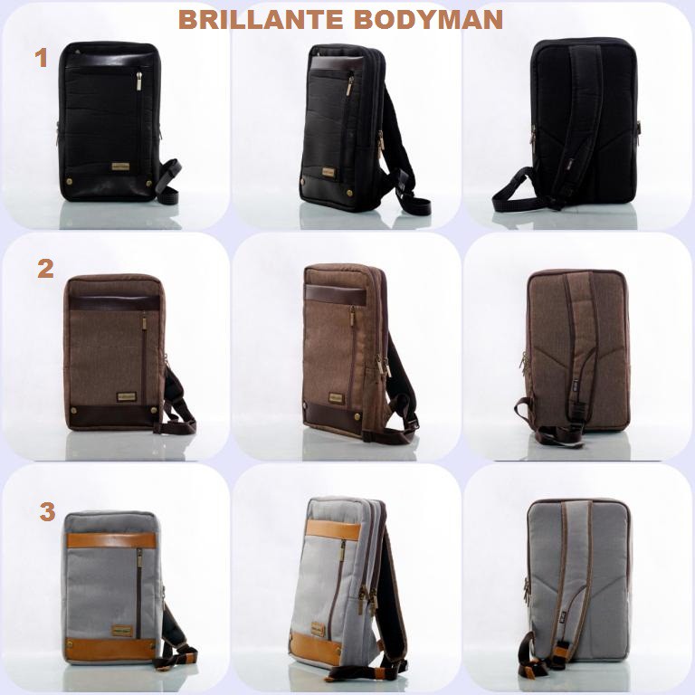 Jual PROMO Tas Punggung Pria Brillante Bodyman / Tas Cowok Kuliah keren