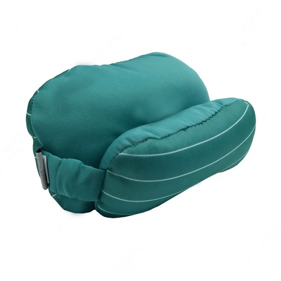 Relass 2in1 Travel Pillow and Eye Mask Bantal Traveling dan Penutup Mata Biru Hijau