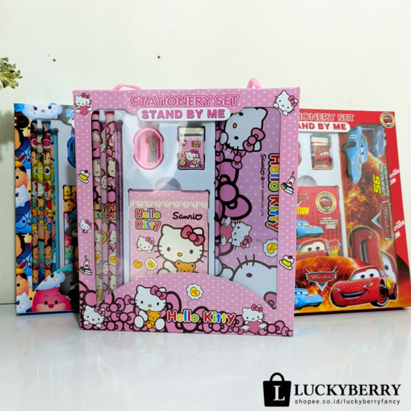 

Stationary set/ Peralatan Tulis Anak 7in1 Karakter Hello Kitty,Cars, Tsum Tsum, Little Pony XDA822A