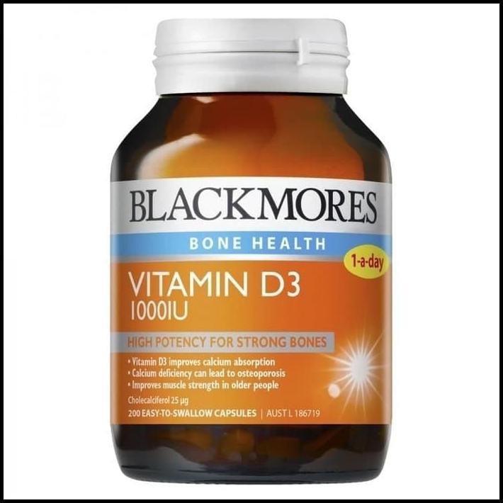 BLACKMORES VITAMIN D3 D-3 1000 IU 1000IU VIT D VIT D3 200 CAPS DASYAT