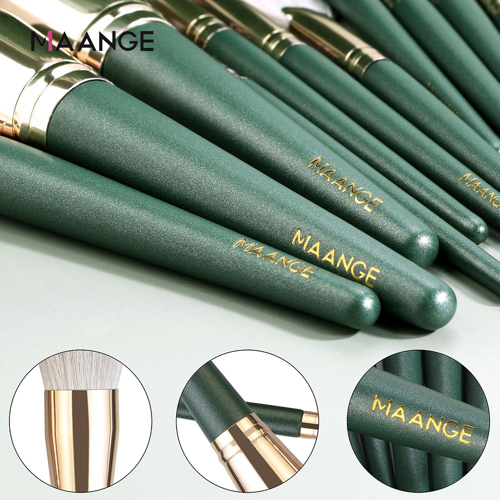 MAANGE 14Pcs Makeup Brush Set Soft Fluffy Hair Brush Set Cosmetics With Bag Beauty Tool Kit Makeup Accessories