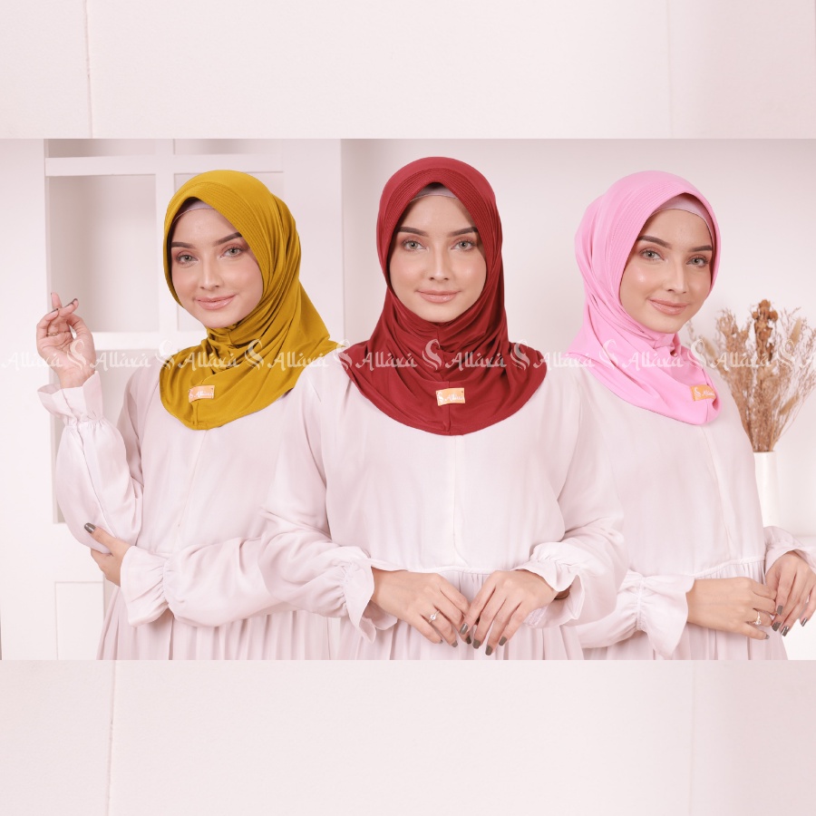 Daily Hijab Sport Instan Jersey Premium / Hijab Sport by Allava