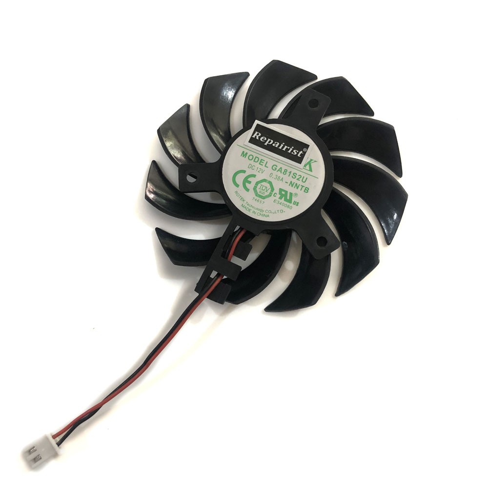 Import Ga81s2u 75mm 038a 2pin Gt440 Gt620 Gt630 Gpu Vga Cooler Fan As Replacement For Evga Gt Shopee Indonesia