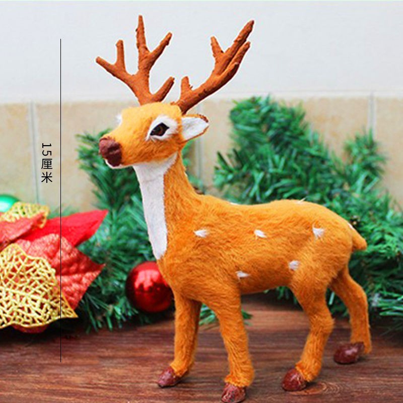 Patung Rusa Tanduk Pajangan Raindeer Rudolf Rusa Natal Kado Christmas