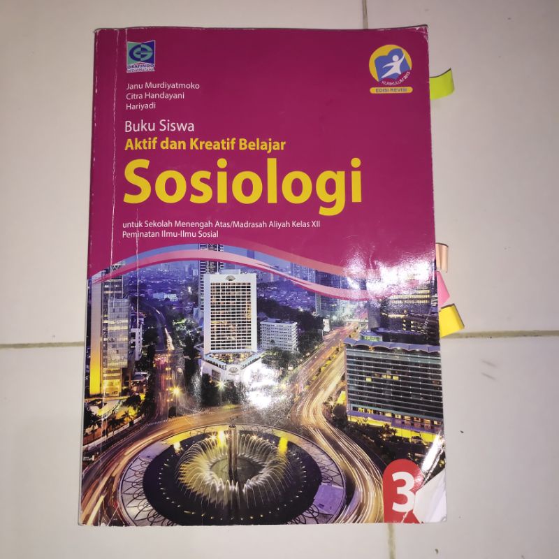 BUKU SOSIOLOGI GRAFINDO KELAS 12 SMA KURIKULUM 2013