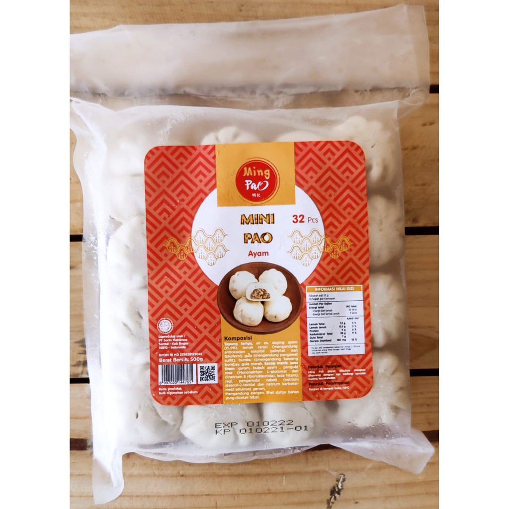 

Mingpao Minipao Ayam 500 Gram 32 Pcs