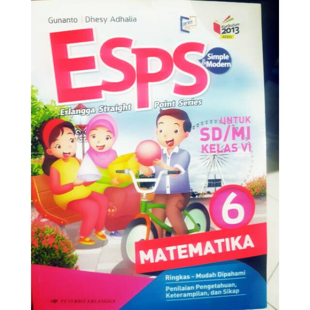 Buku Erlangga Esps Matematika Kelas 6