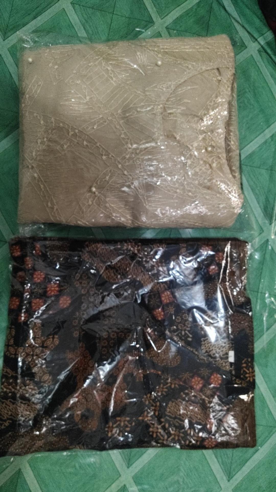 (termurah - Ori & Real Pic! Busui_6  Warna) Batik Couple Andhini Kebaya Couple Brukat Anabel -