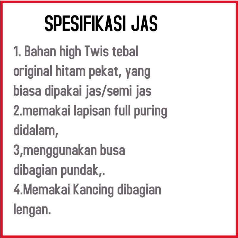 JAS  FORMAL/ JAS ABU TUA/ JAS NIKAH/ JAS KANTOR