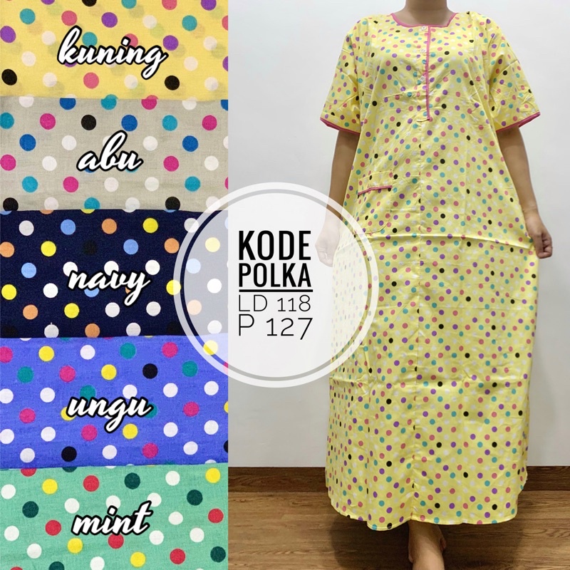 Longdress daster pendek katun jepang lokal pretty girl busui bumil-1