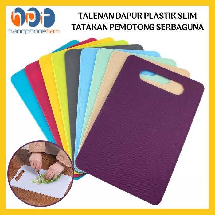 Cutting board plastic talenan plastik tipis serbaguna 29cm x 19cm — 8