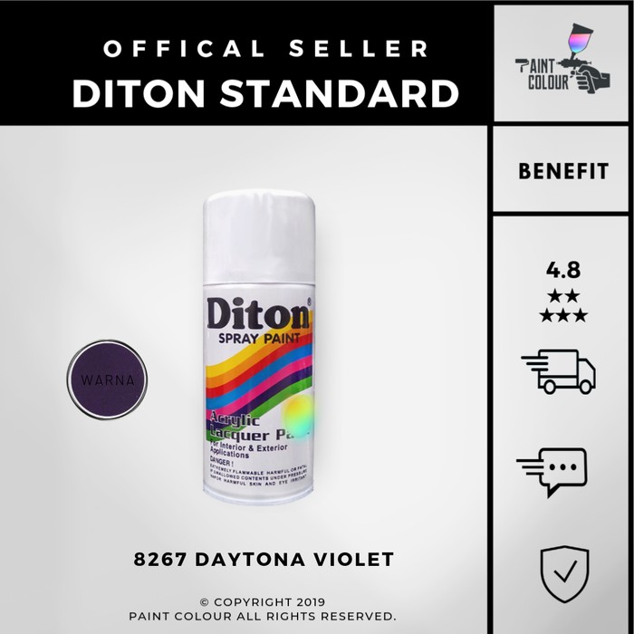 Diton 8267 Daytona Violet Cat Semprot/Pylox/Samurai Motor/Helm/Gundam