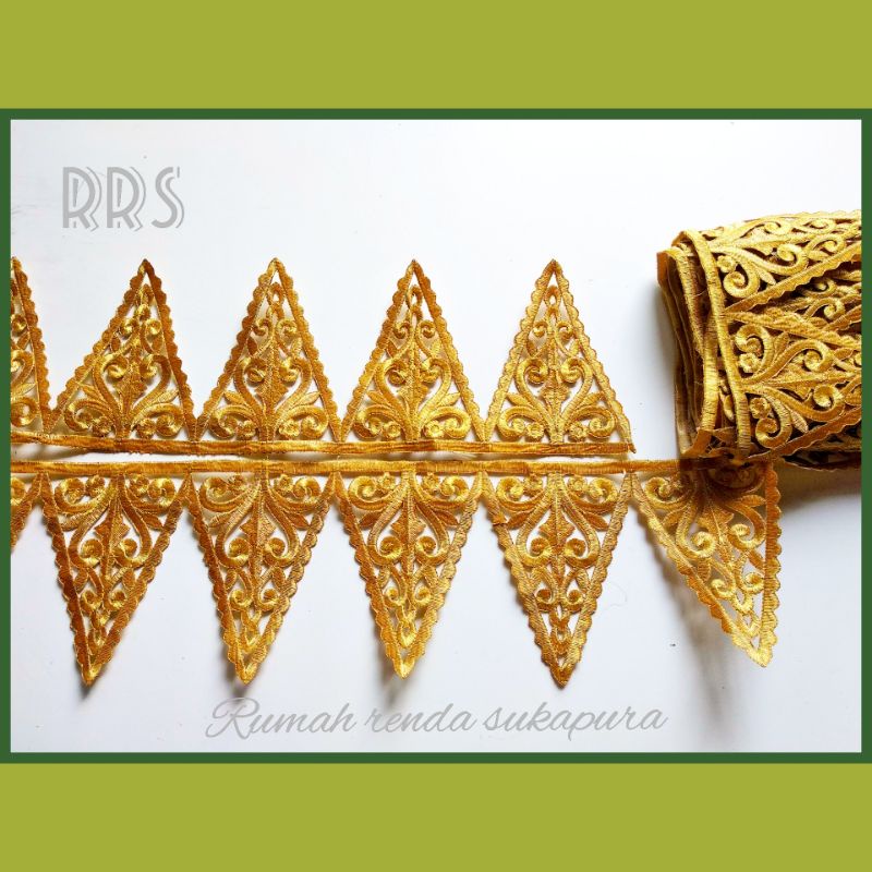 renda roll gunung / bordir meteran murah