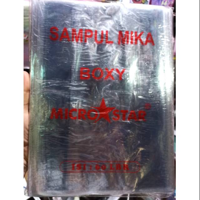 

Sampul mika boxy micro star / sampul plastik boxy , Buku Campus per 10 lembar