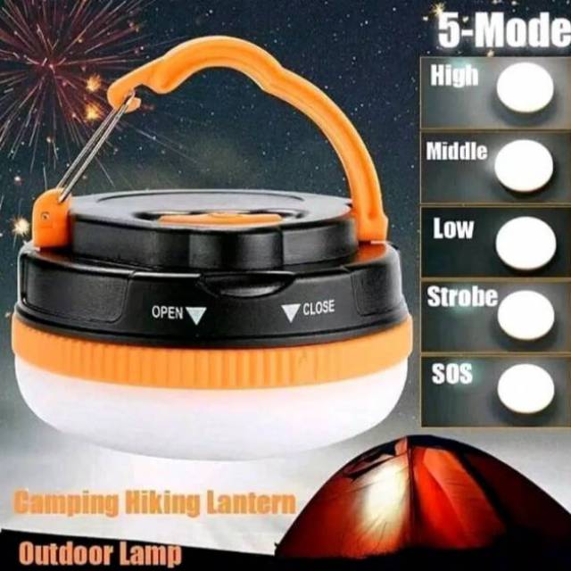 LAMPU TENDA DARURAT BAKPAO CAMPING MANCING OUTDOOR