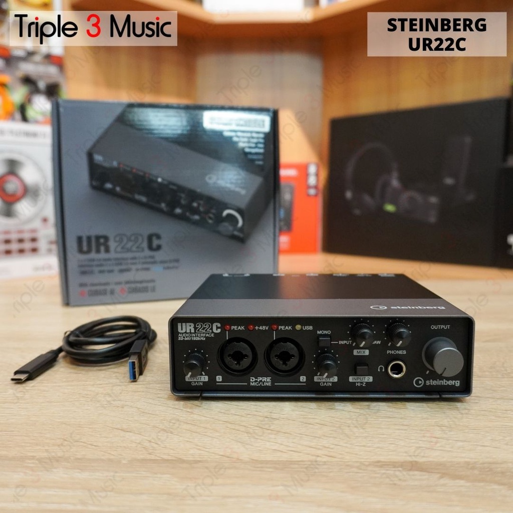 Steinberg UR22C Soundcard Recording 32 Bit/192khz Triple3music