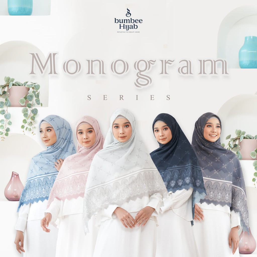 Voal Printing Monogram Series uk 140x140 - Bumbee_hijab