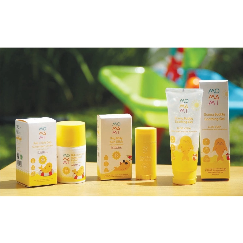 Momami Rub a Dub Dub Sunscreen Lotion Tabir Surya Bayi dari UVA dan UVB