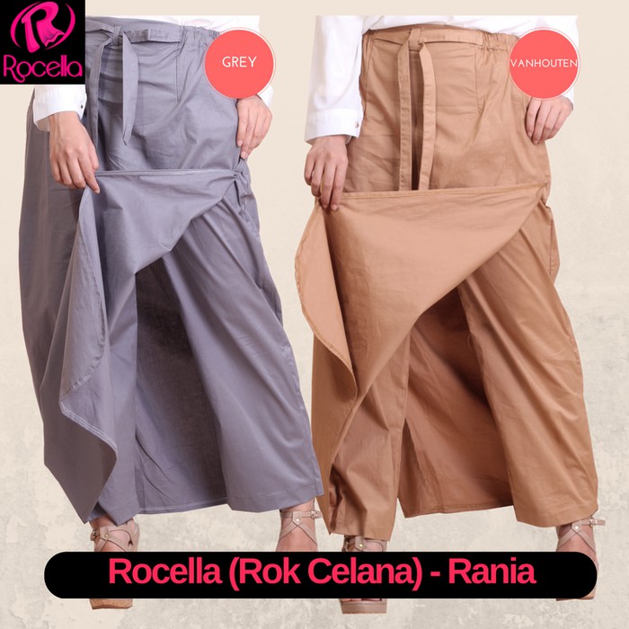 [fashion-muslim] Rok celana rania rocella ukuran jumbo (XXL=XXXL)