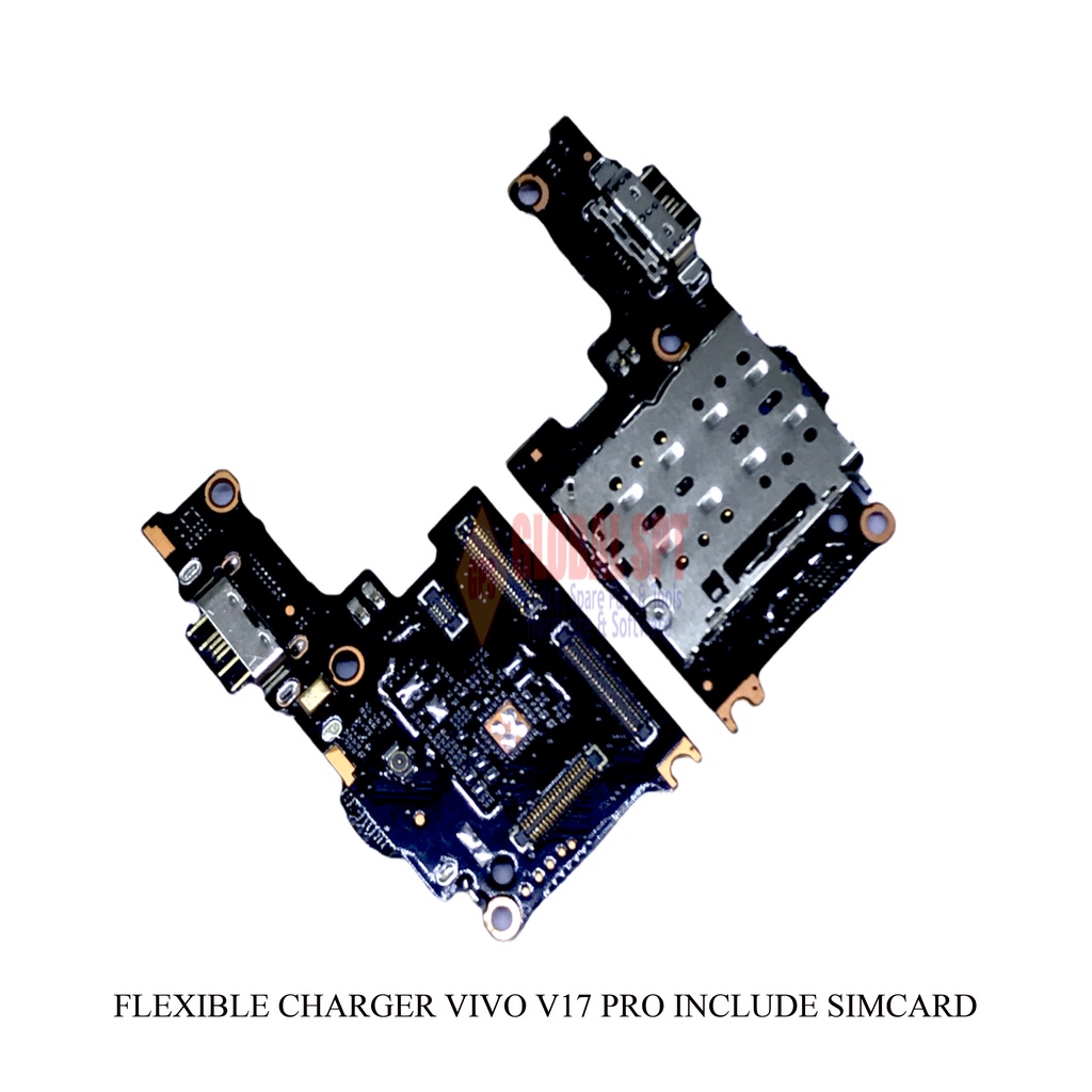 FLEXIBLE VIVO V17 PRO CONECTOR CAS INCLUDE SIMCARD / KONEKTOR CHARGER INCLUDE SIM CARD V17PRO