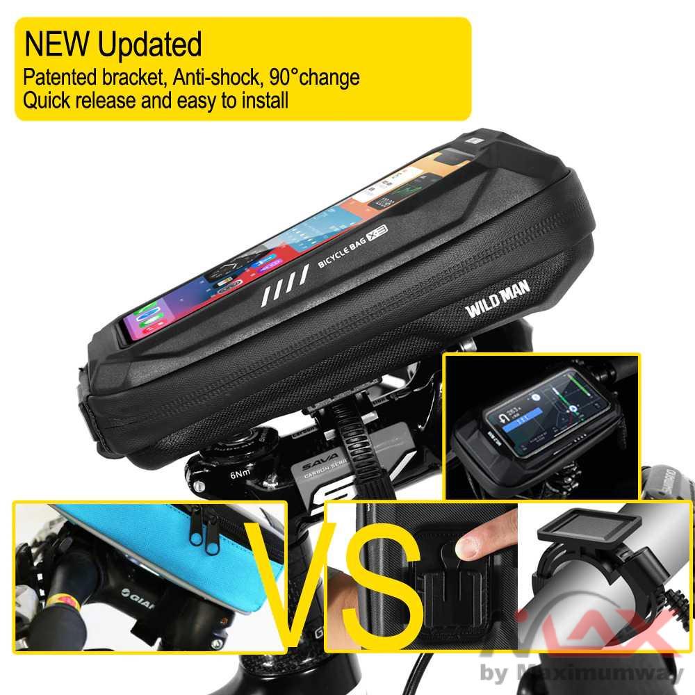 Holder HP Motor / Sepeda Anti air Smartphone Case Handlebar Waterproof