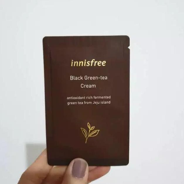 Jual INNISFREE Black Green Tea Cream 3ml (Sample Sachet) Shopee Indonesia