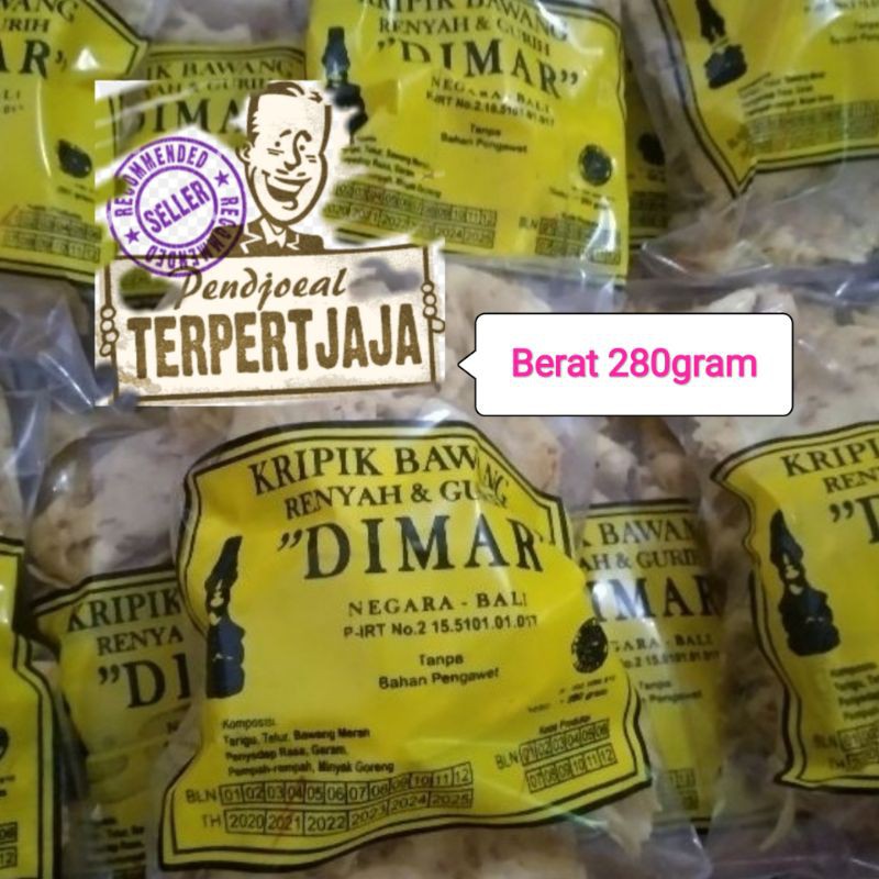 Kripik Bawang Dimar Renyah Dan Gurih Keripik Dimar Grosir 280gram Halal Kriuk