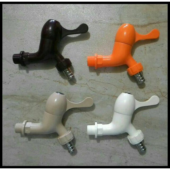 BEST SELLER KRAN TAMAN PVC NIKKEN (MJS) KRAN PLASTIK KRAN TEMBOK KRAN AIR KRAN PVC