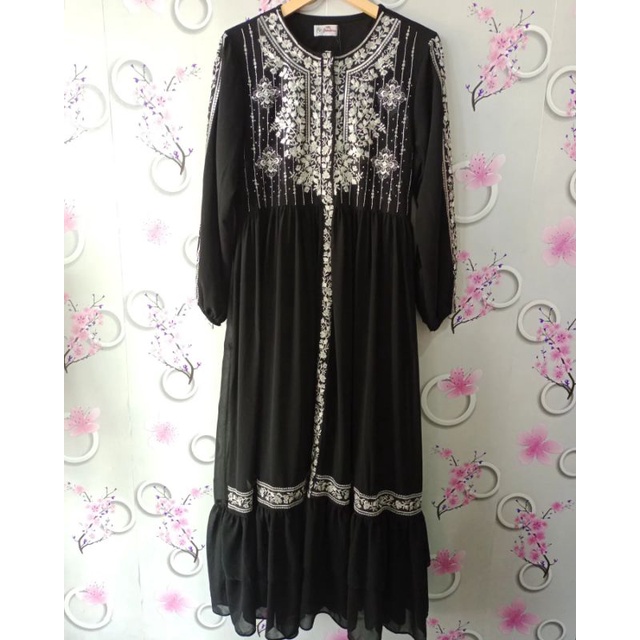 GAMIS PANDORA /ABAYA DRESS/ GAMIS ABAYA/ GAMIS / GAMIS HITAM /ABAYA TURKEY