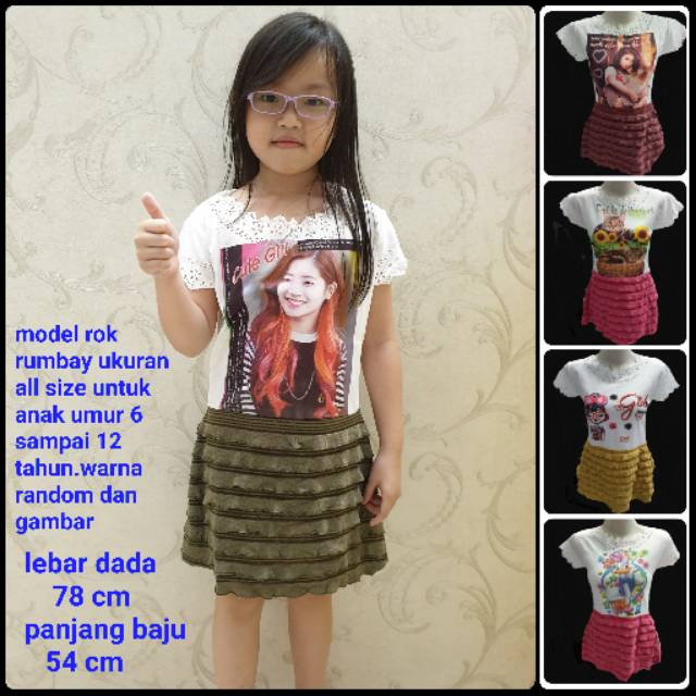 BH 206 rok rumbay ukuran all size ABG