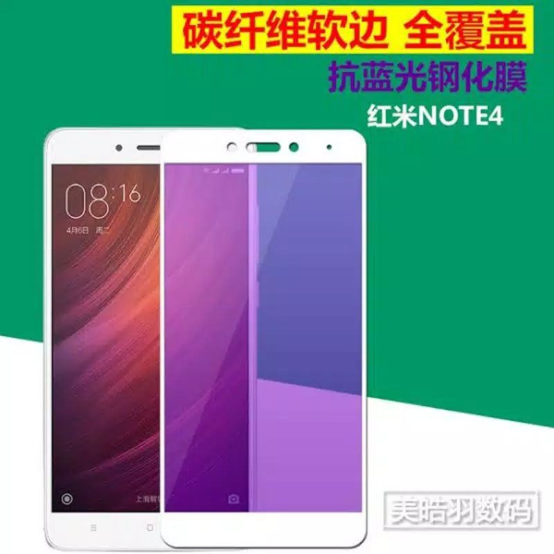 TAMPERED GLASS XIAOMI REDMI NOTE 4 MEDIATEK TG ANTI GORES WARNA