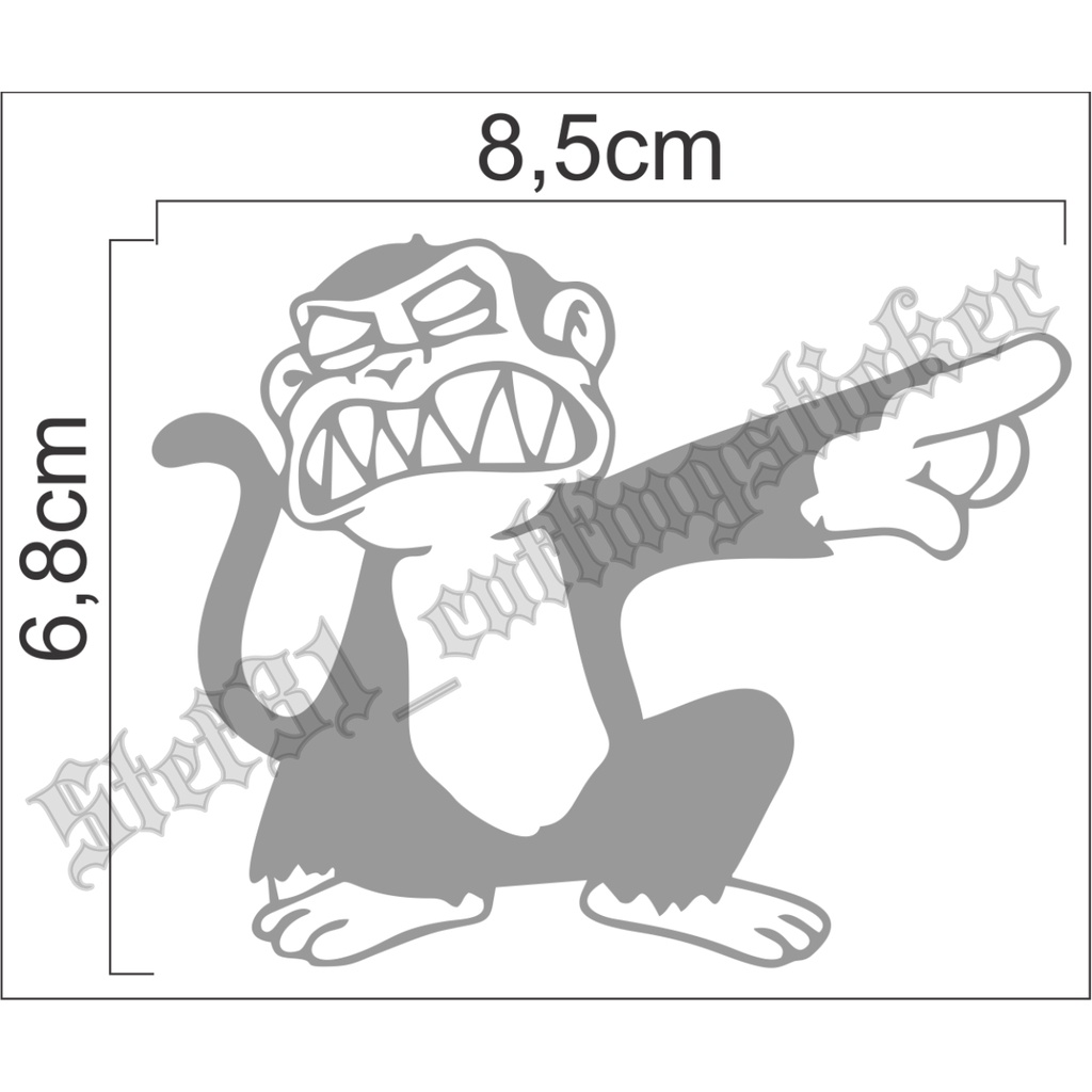 

Stiker cutting gambar monyet marah
