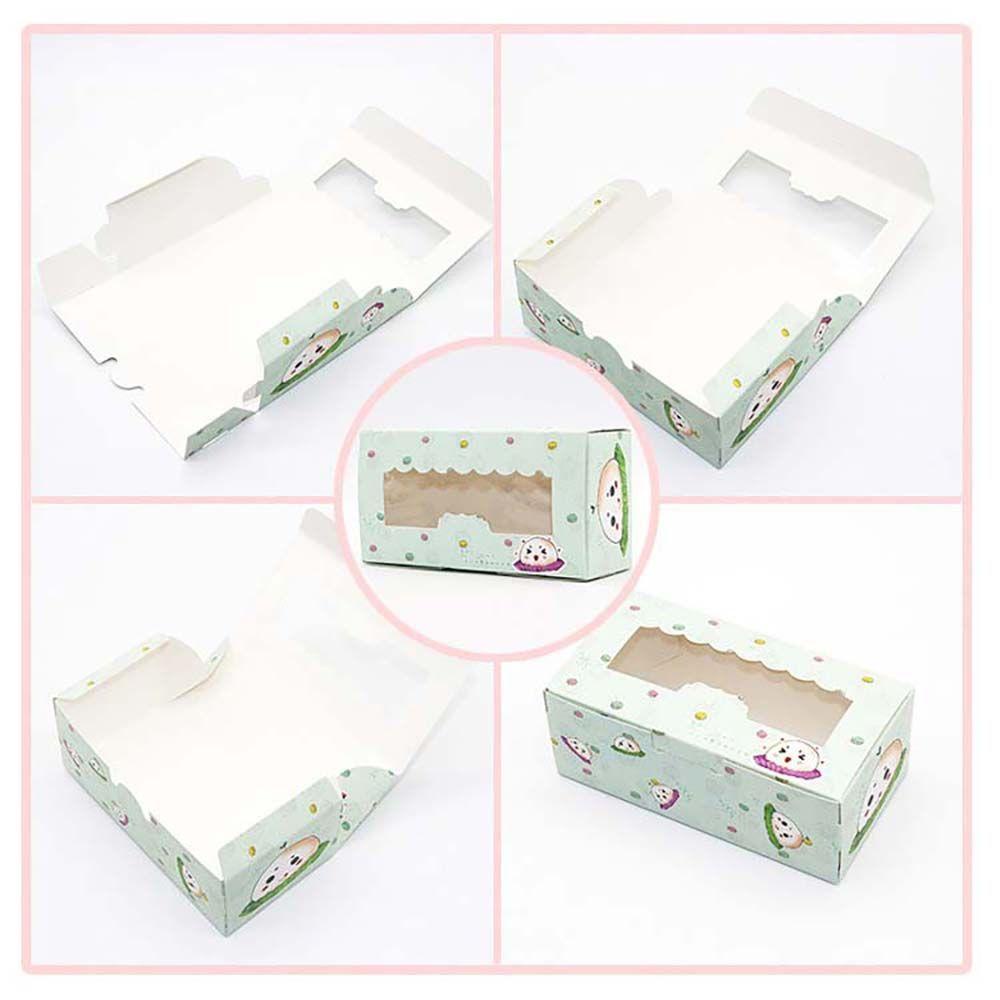 Lanfy Mooncake Box Pastry Biskuit Kertas Hadiah Packaging Box DIY Sovenir Pernikahan Kotak Kue