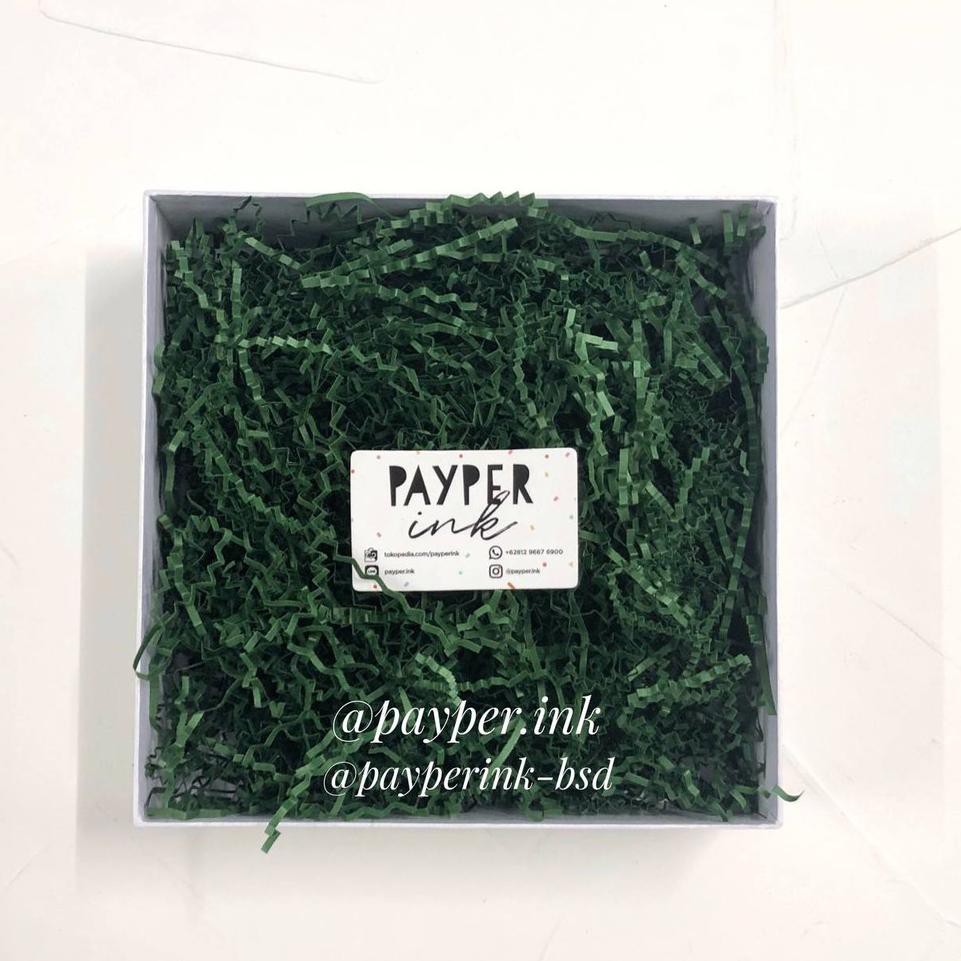 

Shredded Paper Payper Ink Forest Green / Hijau Hutan 100 gr / crinkle